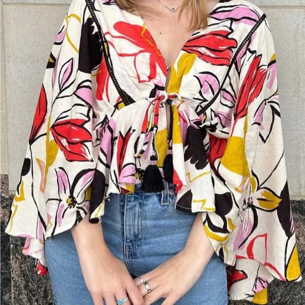 Band of the Free Floral Kimono Top
